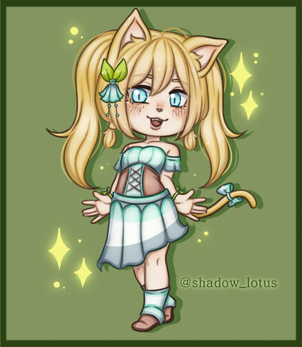 OC Chibi Art for ashleylikesducks on Discord
