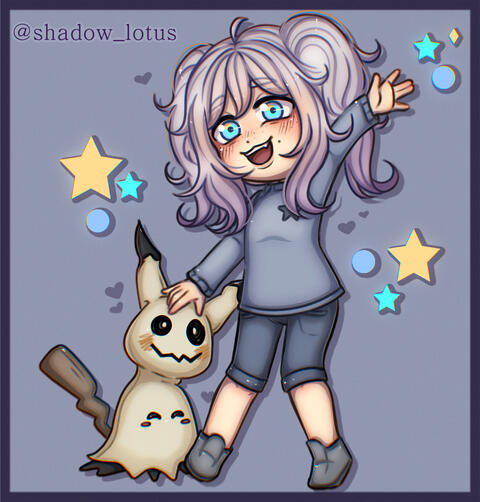 Pokémon OC Chibi Art for mizukiii_akiyama on Discord