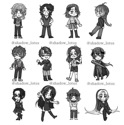 OM! OC Sketchy Chibi Art